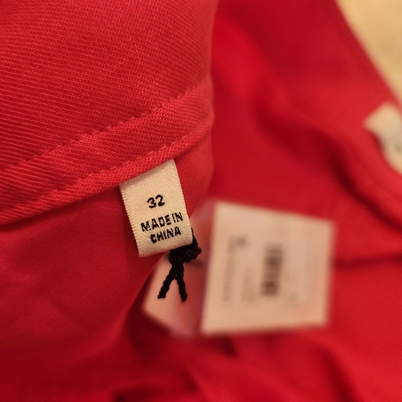 7 For All Man Kind NWT Linen Blend Wide Leg Trouser Pants Size 32 Red - Picture 11 of 15